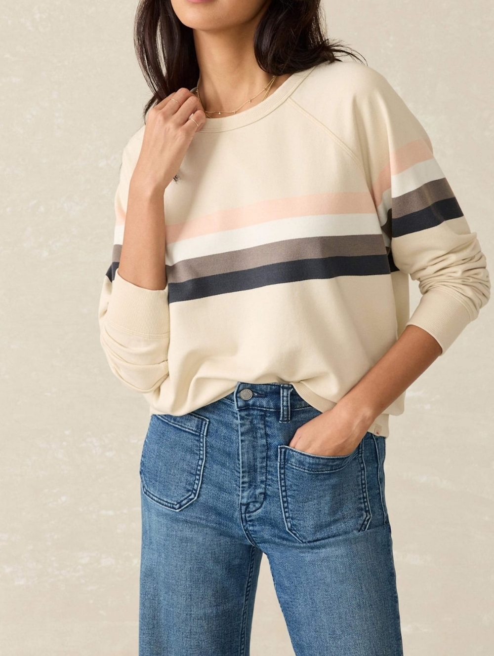 Faherty Coastal Cloud Cotton Crew